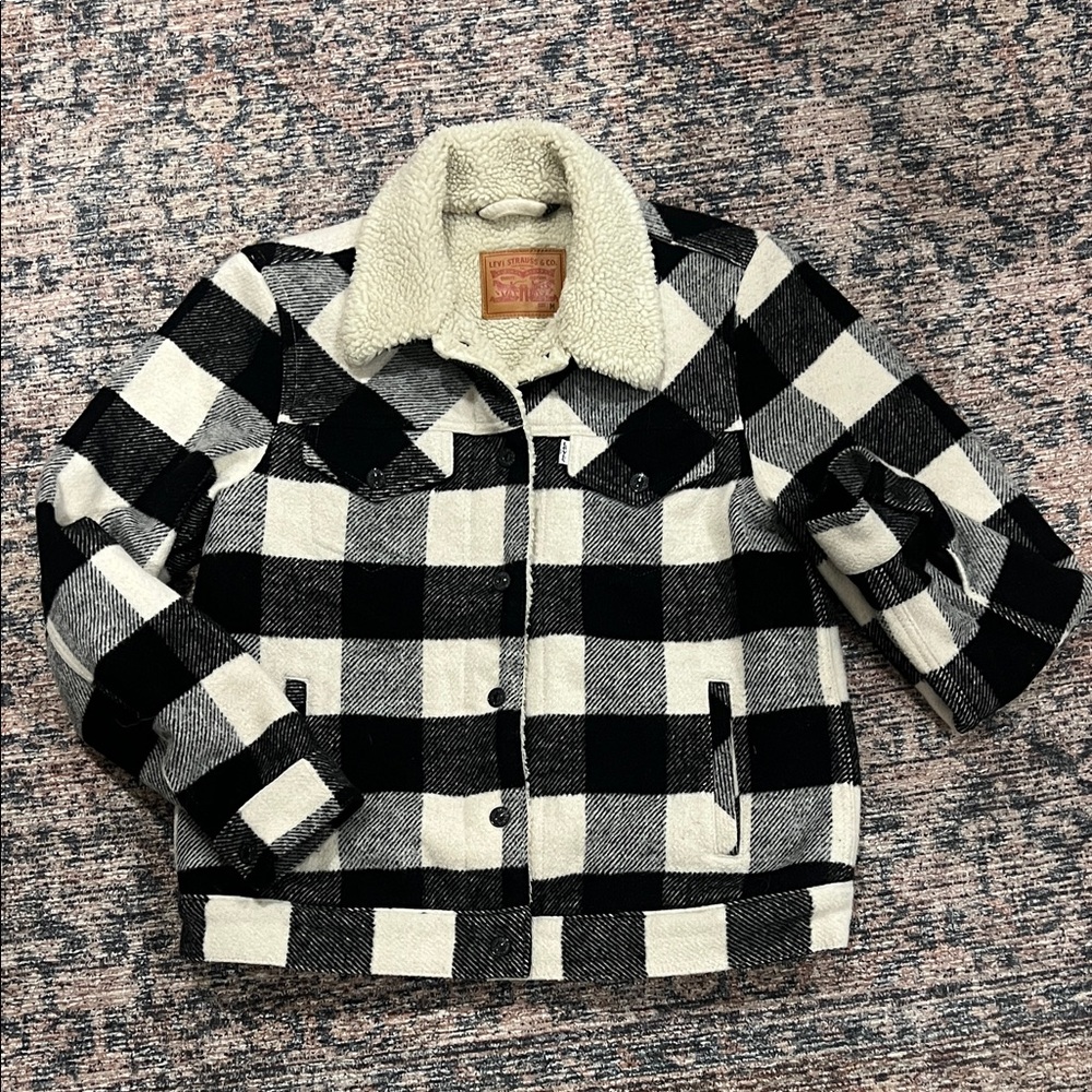 Women’s Levi’s Checkered Sherpa Jacket